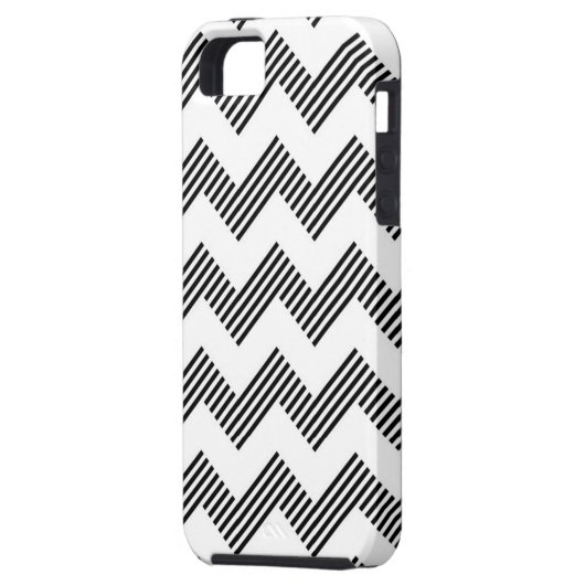 Coques Case-Mate iPhone Motif de zigzag géométrique (Dos gauche)