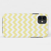 Coques Case-Mate iPhone Motif de zigzag jaune-clair (Dos (Horizontal))
