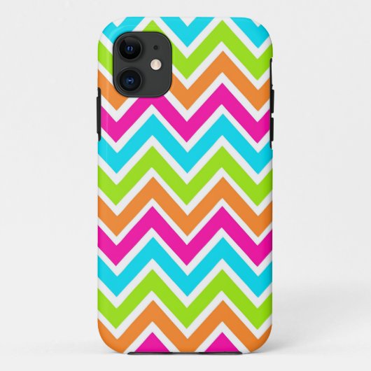 Coques Case-Mate iPhone Motif de zigzag lumineux de concepteur de Chevron (Dos)
