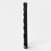 Coques Case-Mate iPhone motif d'échecs - noir et blanc (Dos/Gauche)