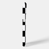 Coques Case-Mate iPhone Motif d'échecs noir et blanc élégant (Verso / Droite)