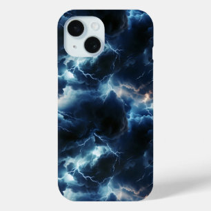 Coque Pour iPhone 15 Motif d'éclairage par orage