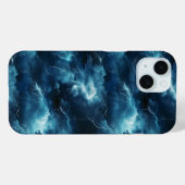Coques Case-Mate iPhone Motif d'éclairs de tempête (Verso (horizontal))