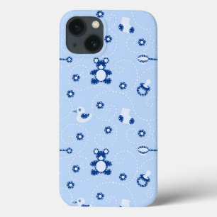Etui iPhone 13 Motif d'édredon de bébé