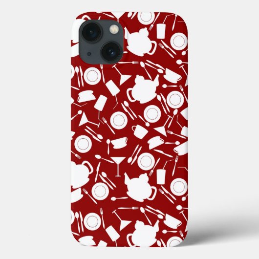 Coques Case-Mate iPhone Motif d'éléments de cuisine (Verso)