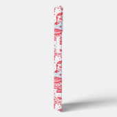 Coques Case-Mate iPhone Motif d'éléphant ethnique rouge (Verso / Droite)