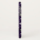 Coques Case-Mate iPhone Motif d'Emo de couleur foncée avec la peinture (Dos/Gauche)