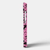 Coques Case-Mate iPhone motif dentelle avec papillons (Verso / Gauche)