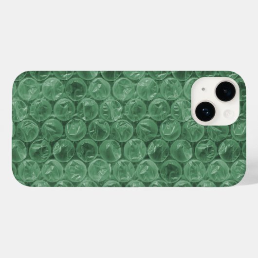 Coques Case-Mate iPhone Motif d'enveloppement de bulle verte (Verso (horizontal))