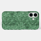 Coques Case-Mate iPhone Motif d'enveloppement de bulle verte (Verso (horizontal))