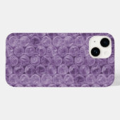 Coques Case-Mate iPhone Motif d'enveloppement de bulle violette (Verso (horizontal))