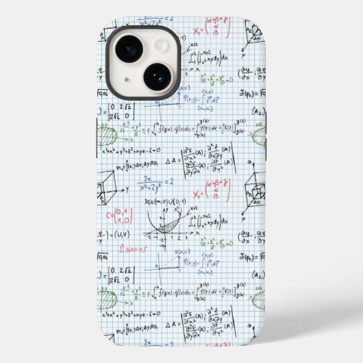 Coques Case-Mate iPhone Motif d'équation mathématique (Verso)