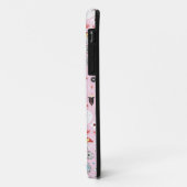 Coques Case-Mate iPhone motif des chats et des fleurs (Dos/Gauche)