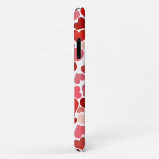 Coques Case-Mate iPhone Motif Des Coeurs, Coeurs Rouges, Amour (Dos/Droite)