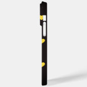 Coques Case-Mate iPhone Motif des Coeurs Jaunes (Verso / Gauche)