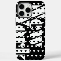 Motif des Coeurs Noir et Blanc de New York