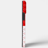 Coques Case-Mate iPhone Motif Des Coeurs Rouge Et Blanc (Verso / Droite)