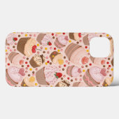 Coques Case-Mate iPhone Motif des cupcakes de fête (Verso (horizontal))