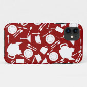 Coques Case-Mate iPhone Motif des éléments de cuisine (Dos (Horizontal))
