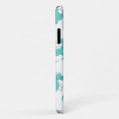 Coques Case-Mate iPhone Motif Des Eléphants Bleus, Eléphants Mignons, Étoi (Dos/Droite)