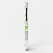 Coques Case-Mate iPhone Motif Des Eléphants, Eléphants Mignons - Grey Vert (Dos/Gauche)