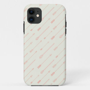 Coque iPhone 11 Motif des flèches encadrées de corail