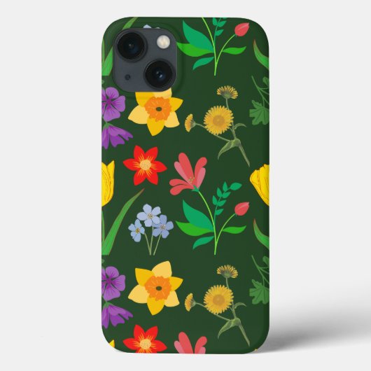 Coques Case-Mate iPhone Motif des fleurs de printemps (Verso)