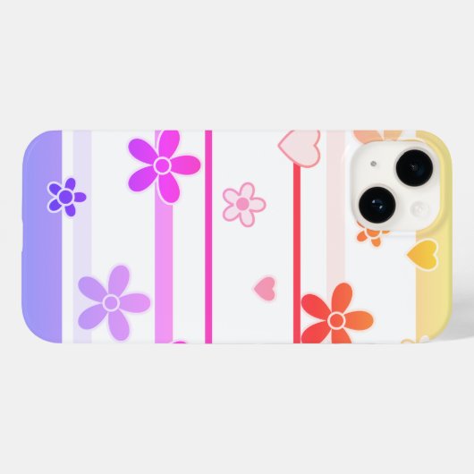 Coques Case-Mate iPhone Motif des fleurs de printemps (Verso (horizontal))