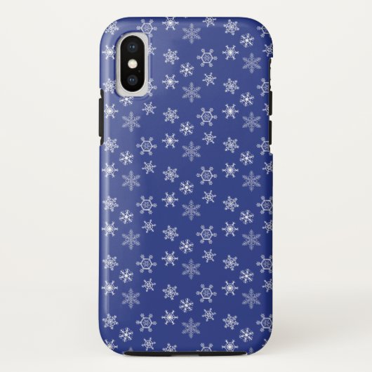 Coques Case-Mate iPhone Motif des flocons blancs (Dos)