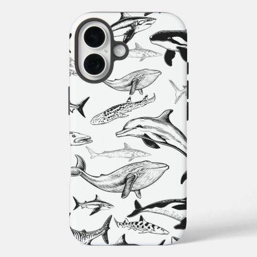 Coques Case-Mate iPhone Motif des géants sous-marins (Verso)