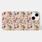 Coques Case-Mate iPhone Motif des icônes hippie (Verso (horizontal))