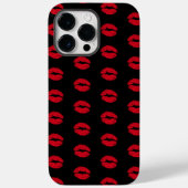 Coques Case-Mate iPhone Motif des lèvres de baisers rouges (Verso)