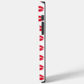 Coques Case-Mate iPhone Motif des lèvres de baisers rouges (Verso / Gauche)