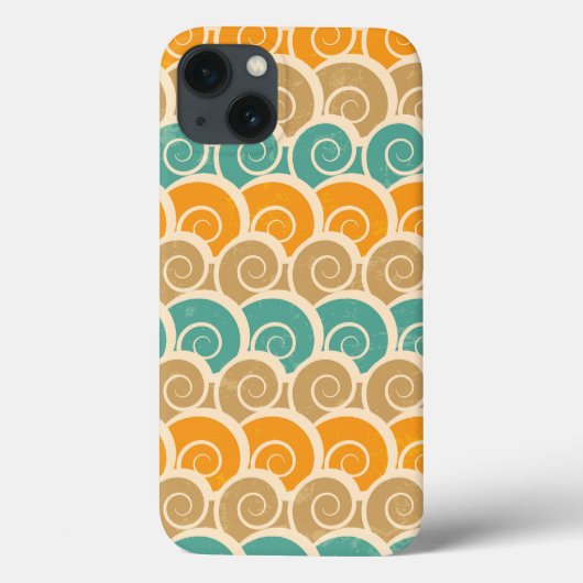 Coques Case-Mate iPhone Motif des ondulations d'aquarelle (Verso)