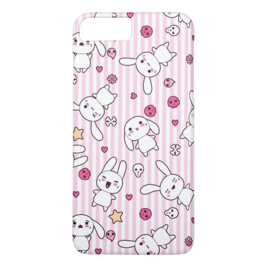 Coques Case-Mate iPhone motif des rayures kawaii (Dos)