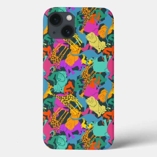 Coques Case-Mate iPhone Motif des silhouettes animales (Verso)