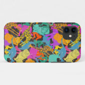 Coques Case-Mate iPhone Motif des silhouettes d'animaux rétro (Dos (Horizontal))