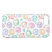 Coques Case-Mate iPhone motif des sourires (Dos (Horizontal))