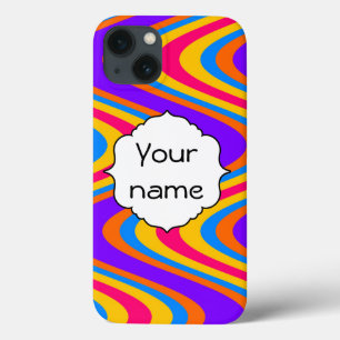 iPhone 13 Coque Motif des vagues colorées