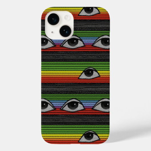 Coques Case-Mate iPhone Motif des yeux psychédéliques (Verso)