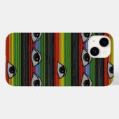 Coques Case-Mate iPhone Motif des yeux psychédéliques (Verso (horizontal))