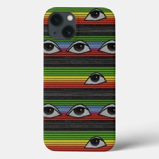 Coques Case-Mate iPhone Motif des yeux psychédéliques (Verso)