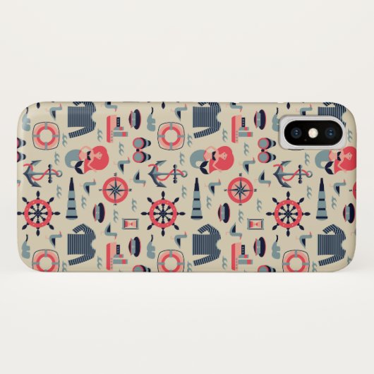 Coques Case-Mate iPhone Motif d'espèce marine (Dos (Horizontal))