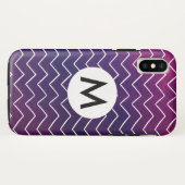 Coques Case-Mate iPhone motif dessiné en chevron (Dos (Horizontal))