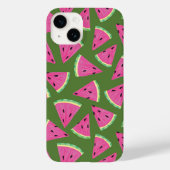 Coques Case-Mate iPhone Motif d'été de la pastèque tropicale (Verso)