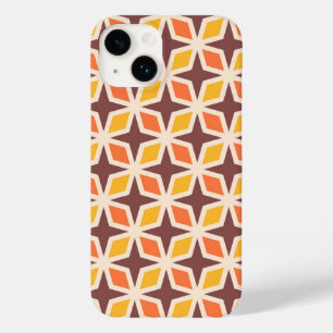 Coque Pour iPhone 14 Motif d'étoile géométrique moyen