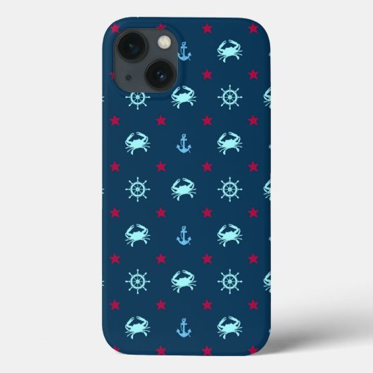 Coques Case-Mate iPhone Motif d'étoile nautique (Verso)