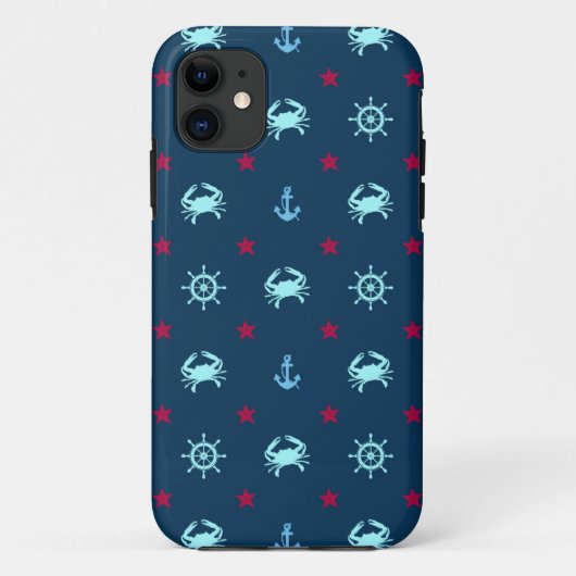 Coques Case-Mate iPhone Motif d'étoile nautique (Dos)