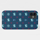Coques Case-Mate iPhone Motif d'étoile nautique (Dos (Horizontal))