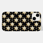 Coques Case-Mate iPhone Motif d'étoiles dorées (Verso (horizontal))